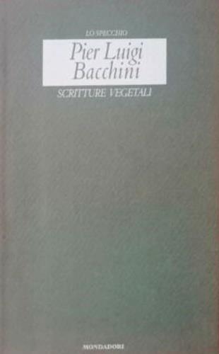 Scritture vegetali - P. Luigi Bacchini - copertina