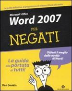  Word 2007 per negati