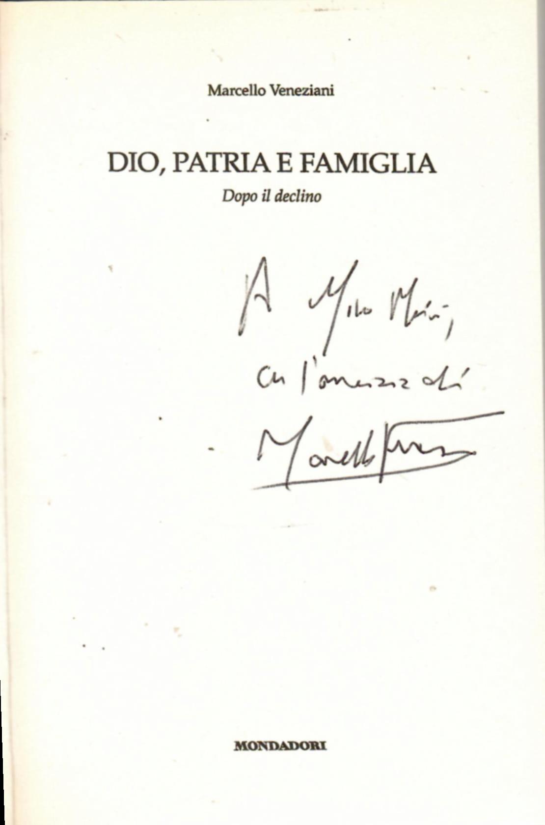 Dio, patria e famiglia dopo il declino