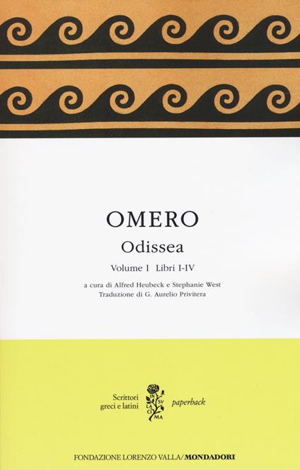 Odissea. Testo greco a fronte. Vol. 1: Libri I-IV - Omero - copertina