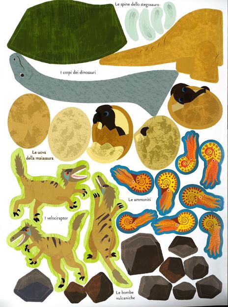 Viva i dinosauri! Il mio albo della natura. Con adesivi. Ediz. illustrata - Olivia Cosneau - 4