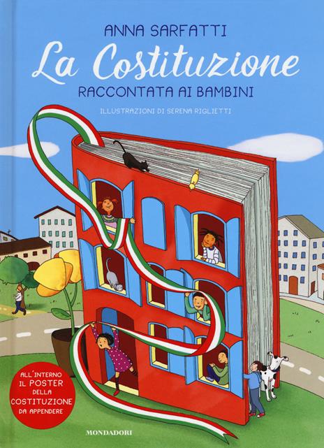 La Costituzione raccontata ai bambini. Nuova ediz. Con Poster - Anna Sarfatti - copertina