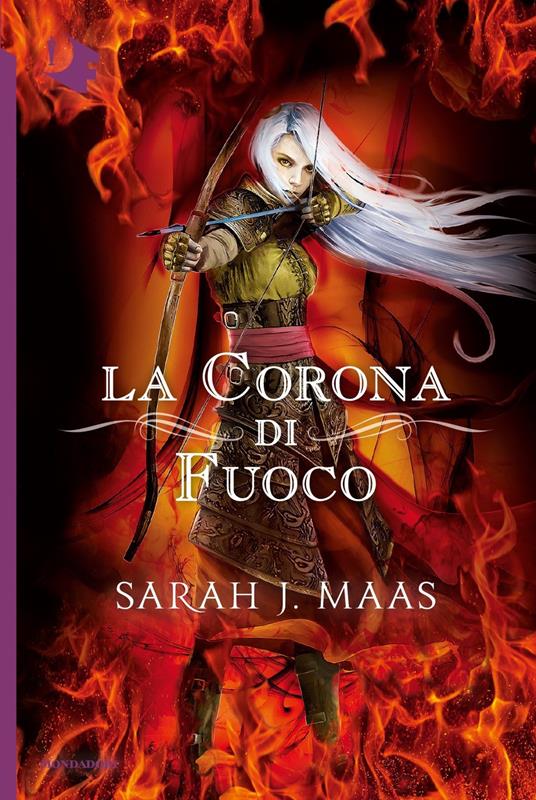 La corona di fuoco. Il trono di ghiaccio - Sarah J. Maas - copertina