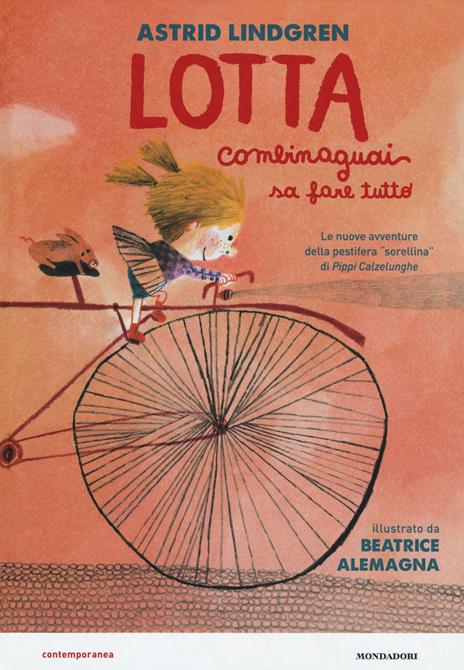Lotta Combinaguai sa fare tutto - Astrid Lindgren - copertina