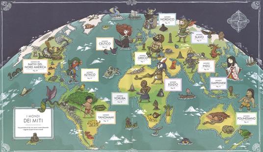 Atlante dei miti. Mostri e leggende, divinità ed eroi in 12 mappe di mondi mitologici. Ediz. a colori - Thiago de Moraes - 2
