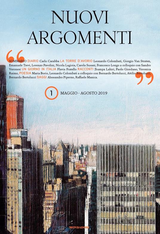 Nuovi argomenti (2019). Vol. 1: Maggio-agosto. - copertina