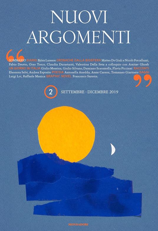 Nuovi Argomenti. Settembre-dicembre (2019) - copertina