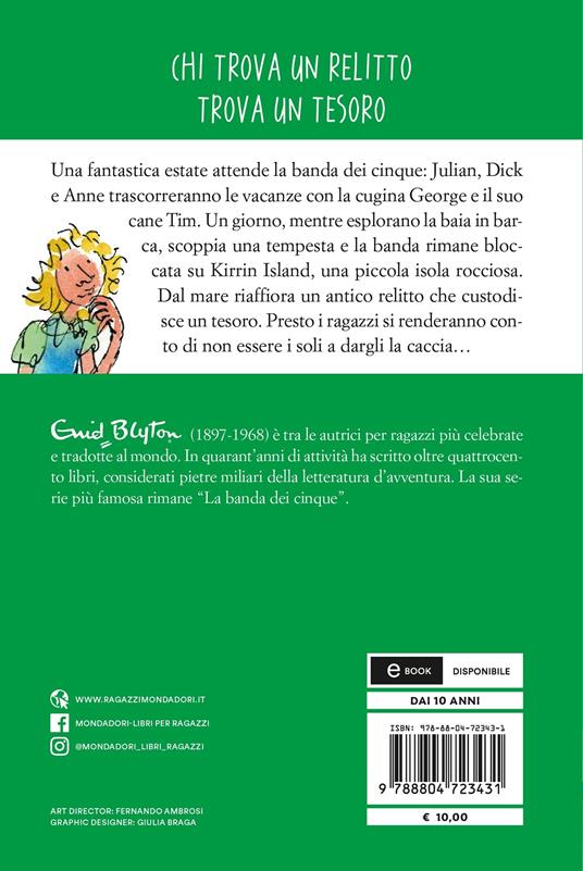 Sull'isola del tesoro. La banda dei cinque. Vol. 1 - Enid Blyton - 2