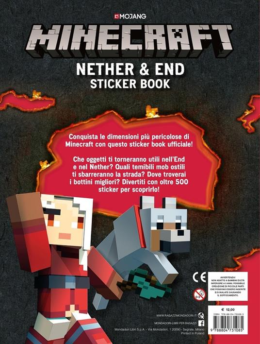 Minecraft. Nether & End sticker book. Con adesivi. Ediz. a colori - 2
