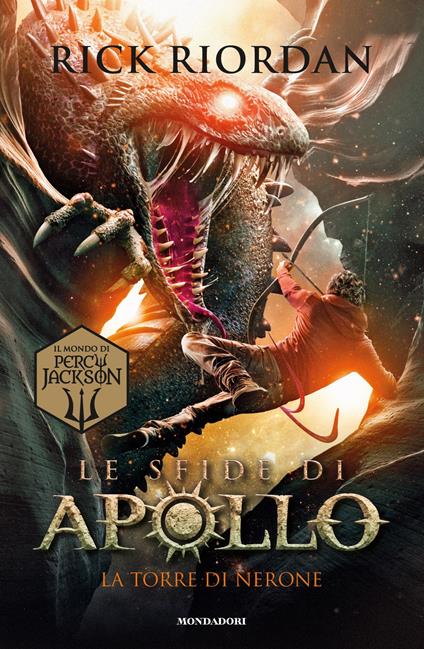 La torre di Nerone. Le sfide di Apollo. Vol. 5 - Rick Riordan - copertina