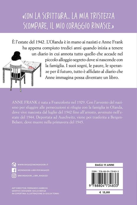 Diario - Anne Frank - Libro - Mondadori - Oscar junior