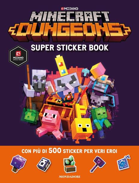Minecraft Dungeons. Super sticker book - Craig Jelley - copertina