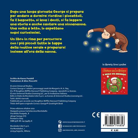È ora di andare a nanna! Curioso come George. Ediz. a colori - Karen Pandell - 2