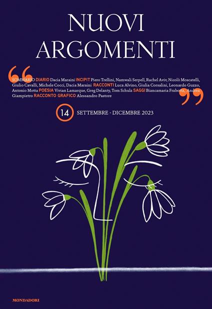 Nuovi Argomenti (2023). Vol. 3 - copertina