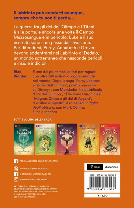 La battaglia del labirinto. Percy Jackson e gli dei dell'Olimpo. Vol. 4 - Rick Riordan - 2