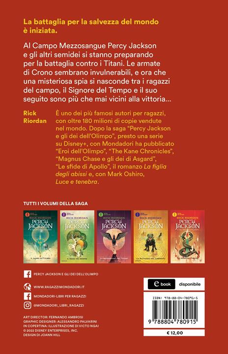 Lo scontro finale. Percy Jackson e gli dei dell'Olimpo. Vol. 5 - Rick Riordan - 2