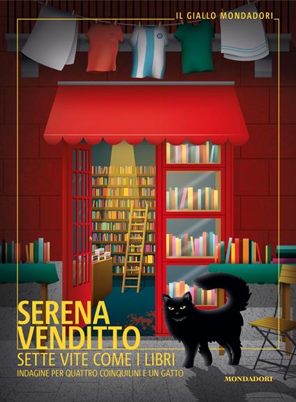 Sette vite come i libri. Indagine per quattro coinquilini e un gatto - Serena Venditto - copertina
