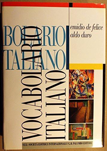 Vocabolario italiano - Emidio De Felice,Aldo Duro - copertina