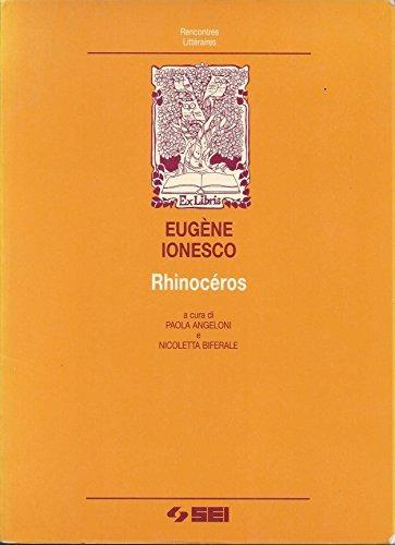 Rhinocéros - Eugène Ionesco - copertina