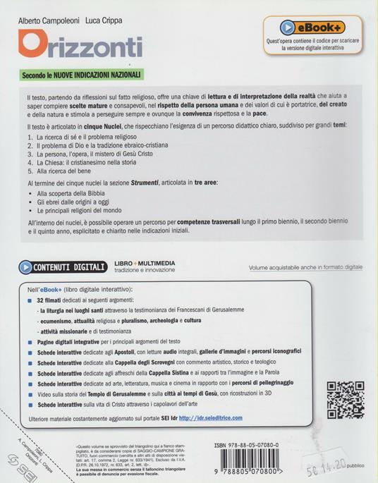 Orizzonti. Per le Scuole superiori - Alberto Campoleoni,Luca Crippa - 2