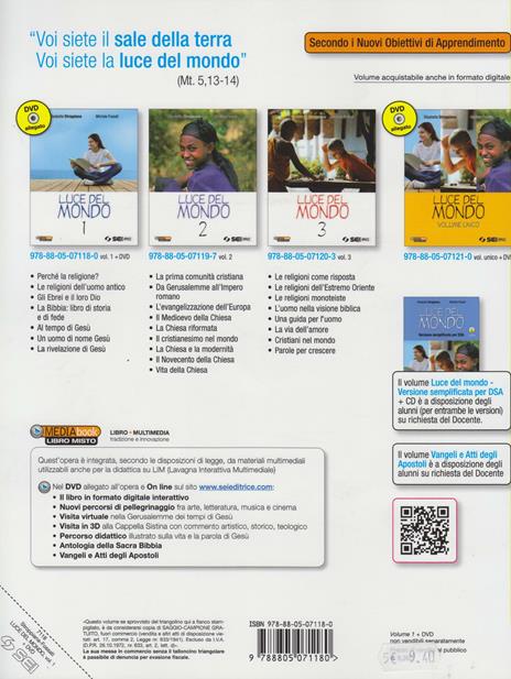 Luce del mondo. Per la Scuola media. Con DVD-ROM. Con espansione online - Elisabetta Stroppiana,Michele Fossati - 2
