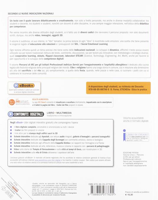 Relicodex. Ediz. rossa. Con nulla osta CEI. Con percorso IRC. Per gli Ist. professionali alberghieri. Con e-book. Con espansione online - Luca Paolini,Barbara Pandolfi - 3