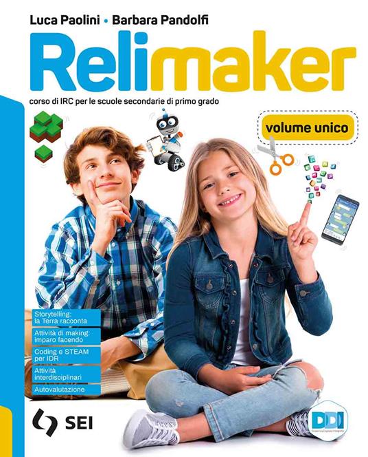 Relimaker. Corso di IRC. Vol. unico. Con occhi diversi. Per la Scuola media - Luca Paolini,Barbara Pandolfi - copertina
