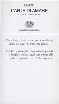 L' arte di amare - P. Nasone Ovidio - Libro - Einaudi - Collezione di  poesia | IBS