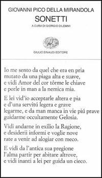 I sonetti - Giovanni Pico della Mirandola - copertina