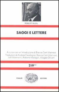 Saggi e lettere - Robert Musil - copertina