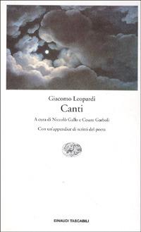Canti - Giacomo Leopardi - copertina