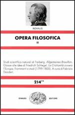 Opera filosofica. Vol. 2