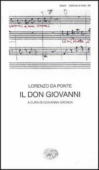 Il don Giovanni - Lorenzo Da Ponte - copertina