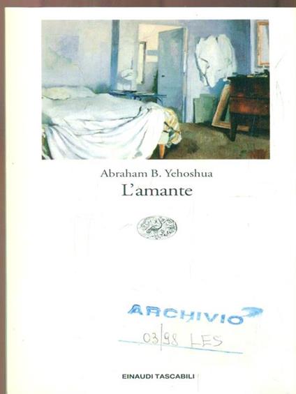 L' amante - Abraham B. Yehoshua - copertina