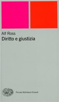 Diritto e giustizia - Alf Ross - copertina