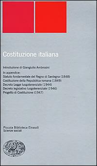 Costituzione italiana - copertina