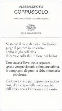Corpuscolo - Alessandro Fo - copertina