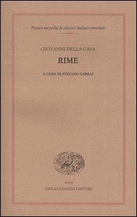 Rime - Giovanni Della Casa - copertina