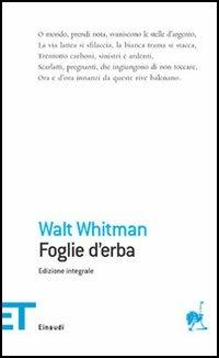 Foglie d'erba - Walt Whitman - copertina