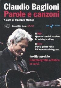 Parole e canzoni. Con DVD - Claudio Baglioni - copertina