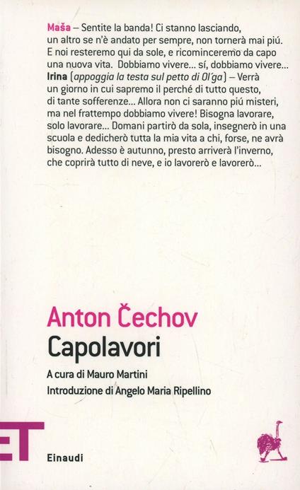 Capolavori - Anton Cechov - copertina
