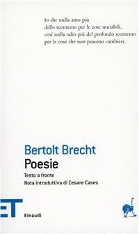 Le poesie - Bertolt Brecht - copertina