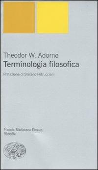 Terminologia filosofica - Theodor W. Adorno - copertina