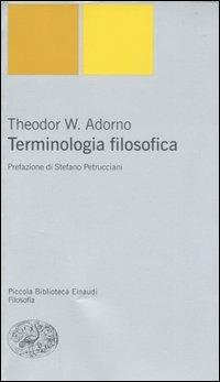 Terminologia filosofica - Theodor W. Adorno - copertina