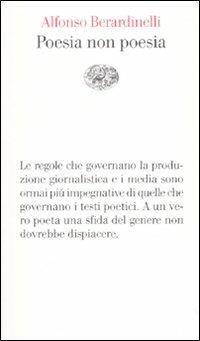 Poesia non poesia - Alfonso Berardinelli - copertina