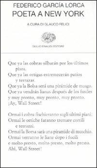 Poeta a New York. Testo spagnolo a fronte - Federico García Lorca - copertina