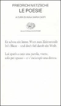 Le poesie. Testo tedesco a fronte - Friedrich Nietzsche - copertina