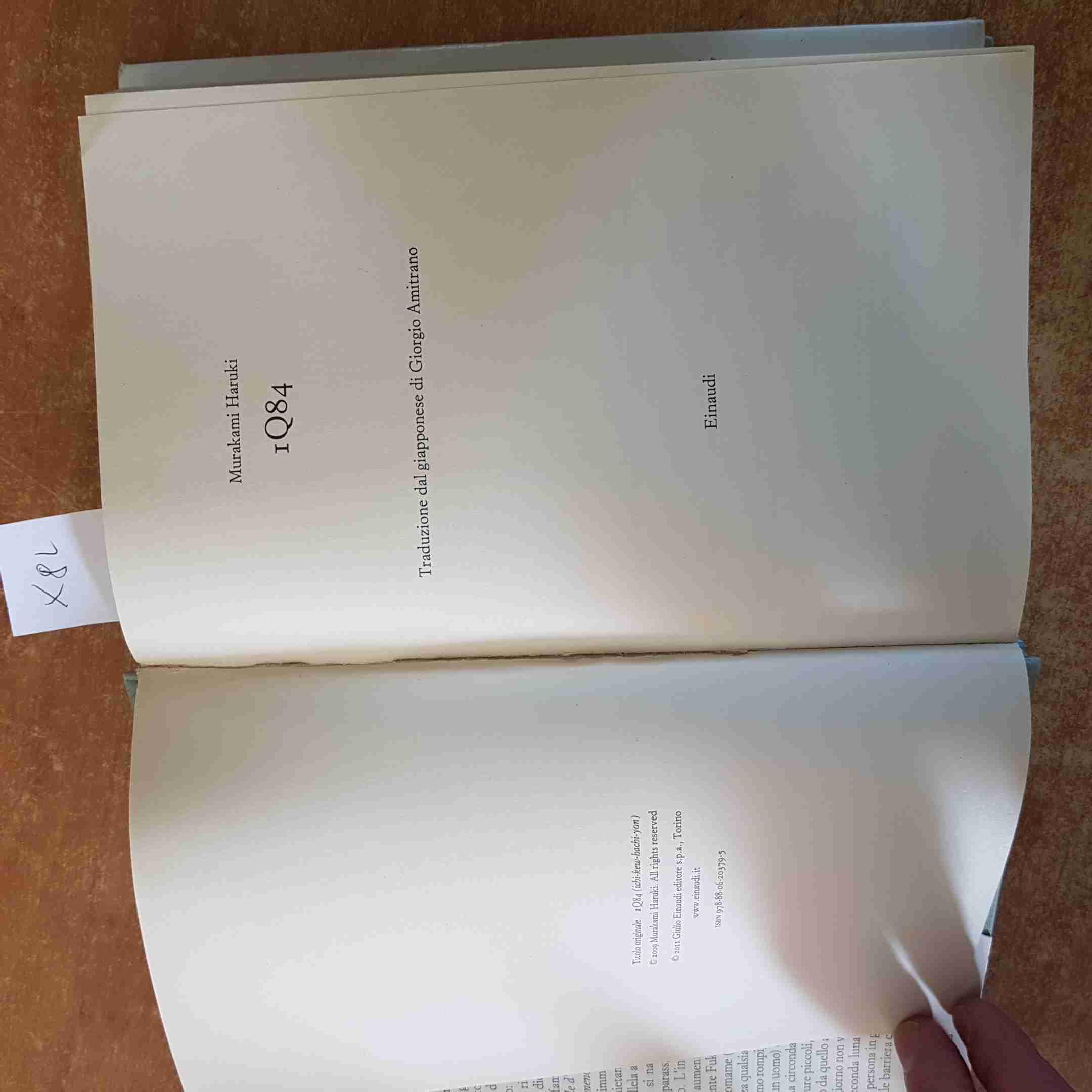 1Q84. Libro 1 e 2. Aprile-settembre
