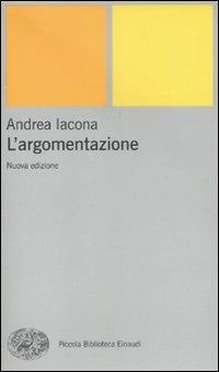 L'argomentazione - Andrea Iacona - copertina