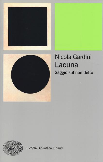 Lacuna. Saggio sul non detto - Nicola Gardini - copertina